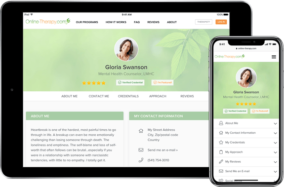 Therapist Profile Page